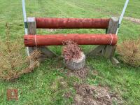 90CM HIGH XC 'ADJUSTABLE LOG POLE' FENCE - 18