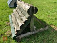 100CM HIGH XC 'SLOPING SKINNY' FENCE - 11