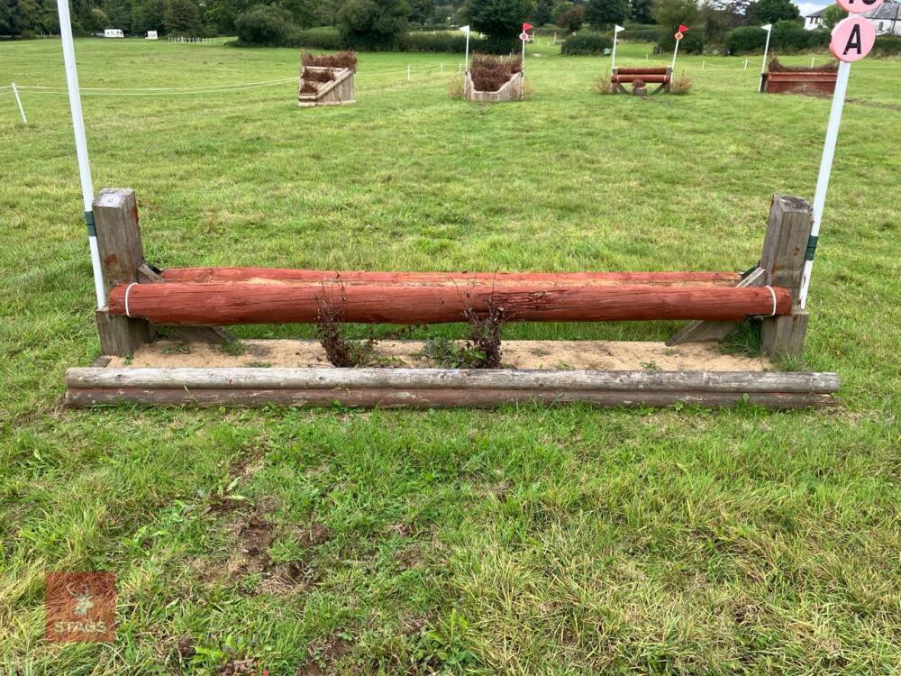 100CM HIGH XC ADJUSTABLE LOG POLE FENCE