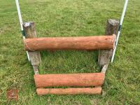 100CM HIGH XC ADJUSTABLE LOG POLE FENCE