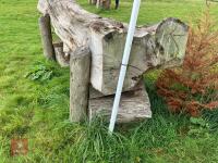 100CM HIGH CROSS COUNTRY 'LOG' FENCE - 9