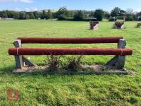 110CM HIGH XC ADJUSTABLE LOG POLE FENCE