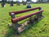 110CM HIGH XC ADJUSTABLE LOG POLE FENCE - 2
