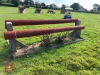 110CM HIGH XC ADJUSTABLE LOG POLE FENCE - 3