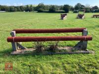 110CM HIGH XC ADJUSTABLE LOG POLE FENCE - 5