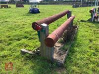 110CM HIGH XC ADJUSTABLE LOG POLE FENCE - 6