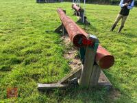 110CM HIGH XC ADJUSTABLE LOG POLE FENCE - 8