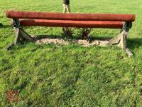 110CM HIGH XC ADJUSTABLE LOG POLE FENCE - 10