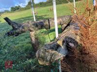 110CM HIGH XC 'V TREE LOG' FENCE - 3