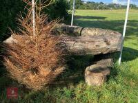110CM HIGH XC 'V TREE LOG' FENCE - 7