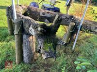110CM HIGH XC 'V TREE LOG' FENCE - 13