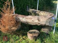 110CM HIGH XC 'V TREE LOG' FENCE - 14