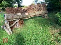110CM HIGH XC 'BRUSH TOP LOG' FENCE - 9