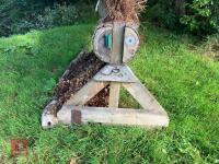 110CM HIGH XC 'BRUSH TOP LOG' FENCE - 25