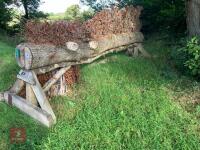 110CM HIGH XC 'BRUSH TOP LOG' FENCE - 27