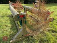 110CM HIGH XC ADJUSTABLE LOG POLE FENCE - 4