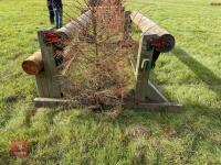 110CM HIGH XC ADJUSTABLE LOG POLE FENCE - 11