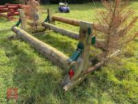 110CM HIGH XC ADJUSTABLE LOG POLE FENCE - 13
