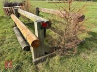 110CM HIGH XC ADJUSTABLE LOG POLE FENCE - 15