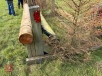 110CM HIGH XC ADJUSTABLE LOG POLE FENCE - 24