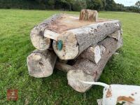 110CM HIGH XC 'CORNER LOG' FENCE - 8