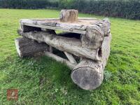 110CM HIGH XC 'CORNER LOG' FENCE - 15