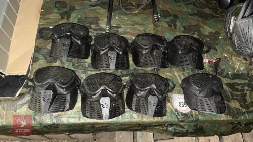 8 AIRSOFT FACE VISORS