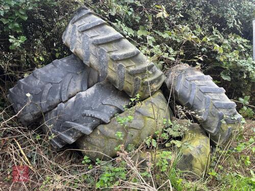 3 PAIRS FRONT TRACTOR TYRES 380/85/R24 (3)