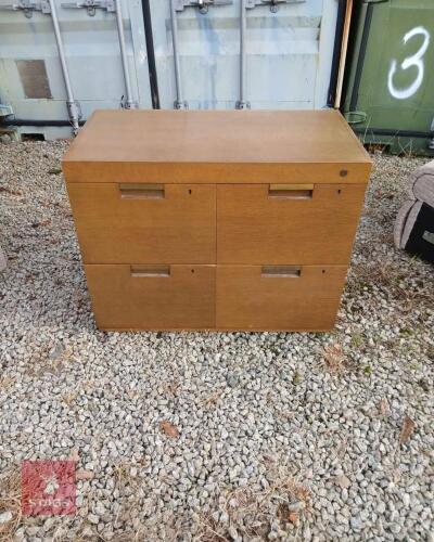 WOODEN FILING CABINET