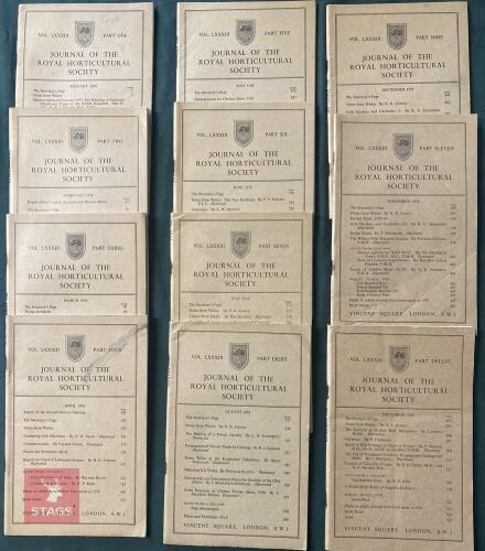 SELECTION OF ROYAL HORTICULTURAL JOURNAL