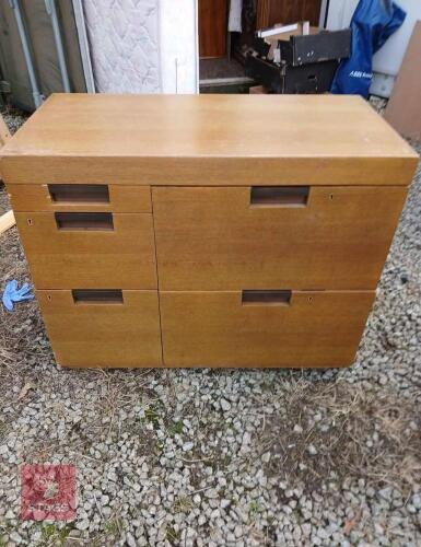 WOODEN FILING CABINET