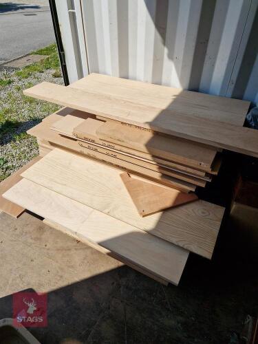 PALLET OF VARIOUS VENEER MDF SHEETS
