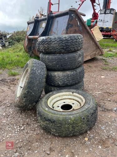 6 X IFOR WILLIAMS TRAILER TYRES & ALLOYS