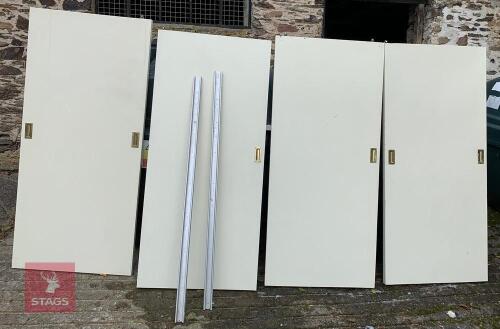 2 PAIRS OF WARDROBE DOORS