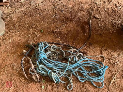 QTY WIRE ROPE & BLUE ROPE