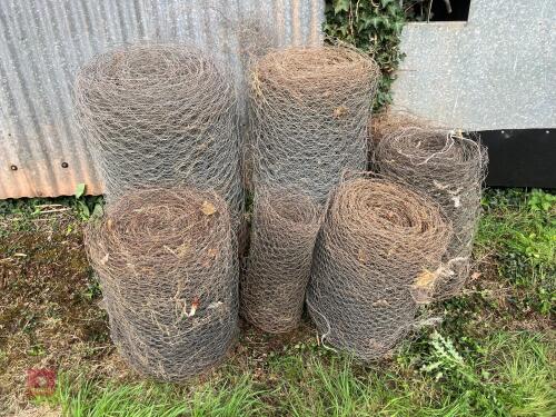 7 PART ROLLS OF CHICKEN WIRE