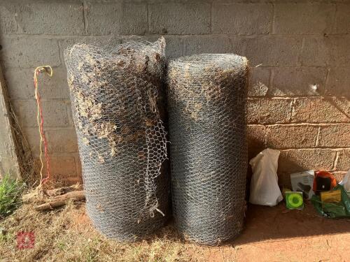 2 PART ROLLS OF CHICKEN WIRE