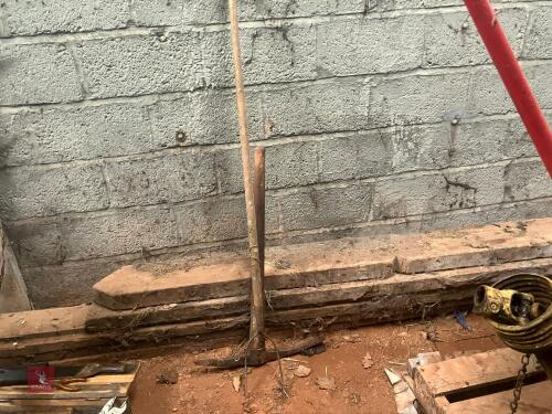 HAY FORK & PICK AXE