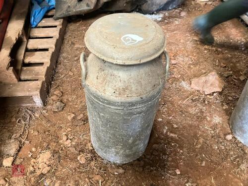 ALUMINIUM MILK CHURN