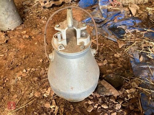 ALUMINIUM MILK DUMP BUCKET