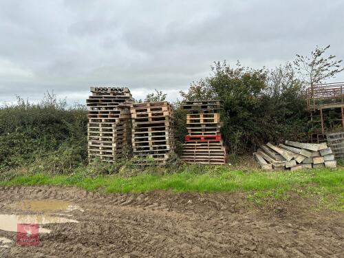 SELECTION OF WOODEN PALLETS
