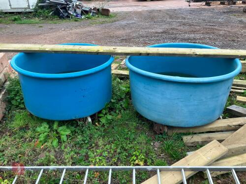 2 LARGE MOBILE TANKS/TROUGHS