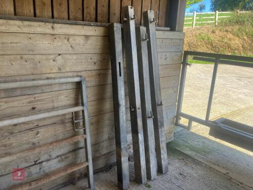 SELECTION OF GALVANISED GATE POSTS