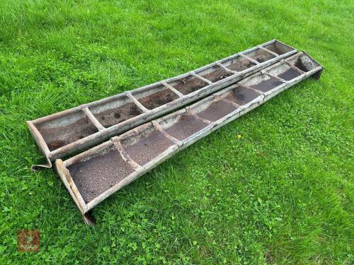 2 X SHEEP FEED TROUGHS (2)