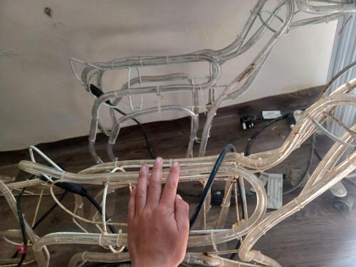2 SETS OF REINDEER ELECTRIC XMAS LIGHTS