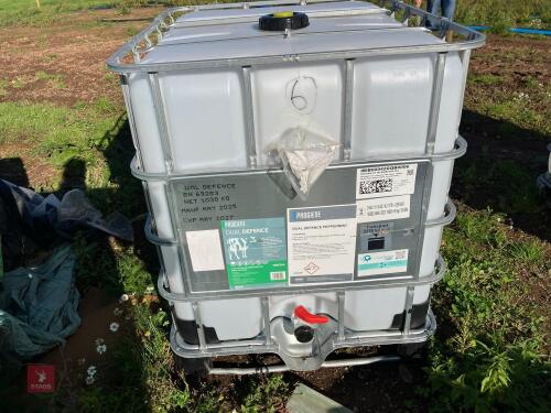 1,000 LITRE IBC CONTAINER (6) * **PLEASE NOTE THE CHANGE OF LOCATION**