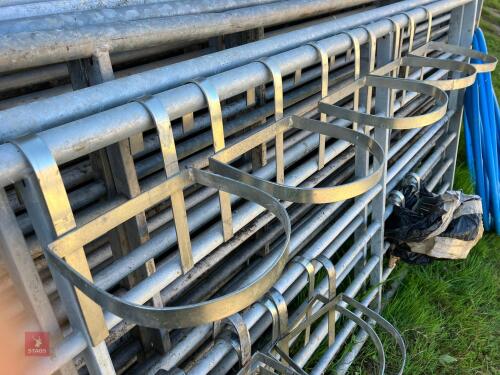5 GALVANISED CALF BUCKET HOLDERS **PLEASE NOTE THE CHANGE OF LOCATION**