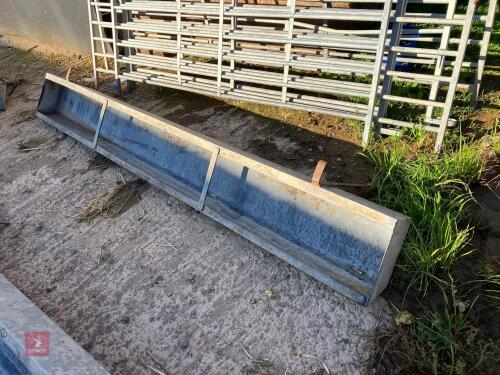 8' 2'' GALVANISED HOOK ON FEED TROUGH (2) **PLEASE NOTE THE CHANGE OF LOCATION**