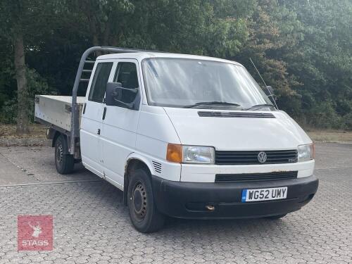 2003 VOLKSWAGEN TRANSPORTER PICK UP