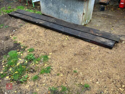 2 X 13' TIMBER BOARDS